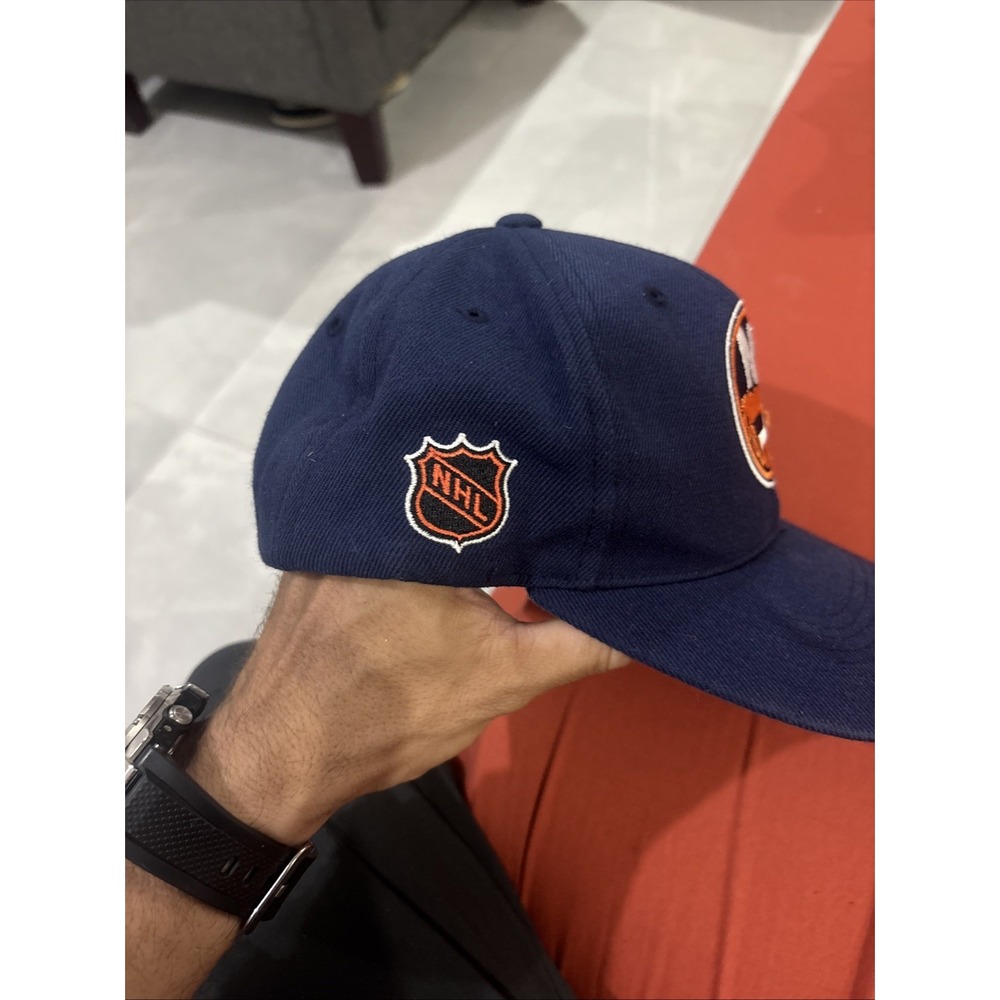 90s Sports Specialties Snapback Hat Rare NY Islanders Nwt Deadstock - Picture 2 of 6